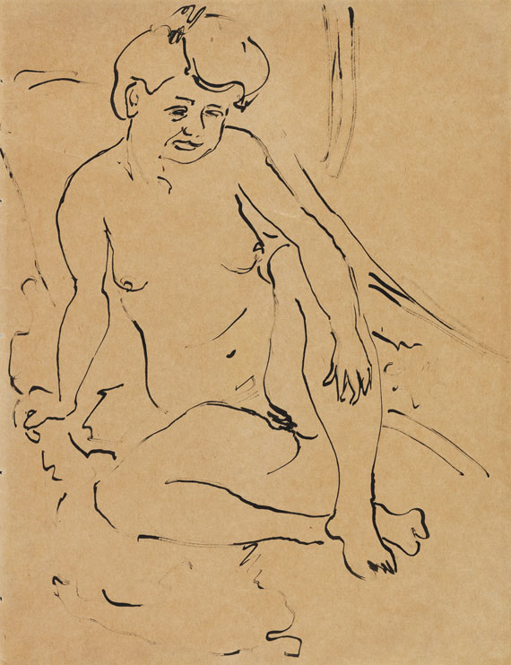 Ernst Ludwig Kirchner - Sitzender Akt (Dodo)