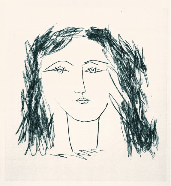 Pablo Picasso - Tête de femme de face
