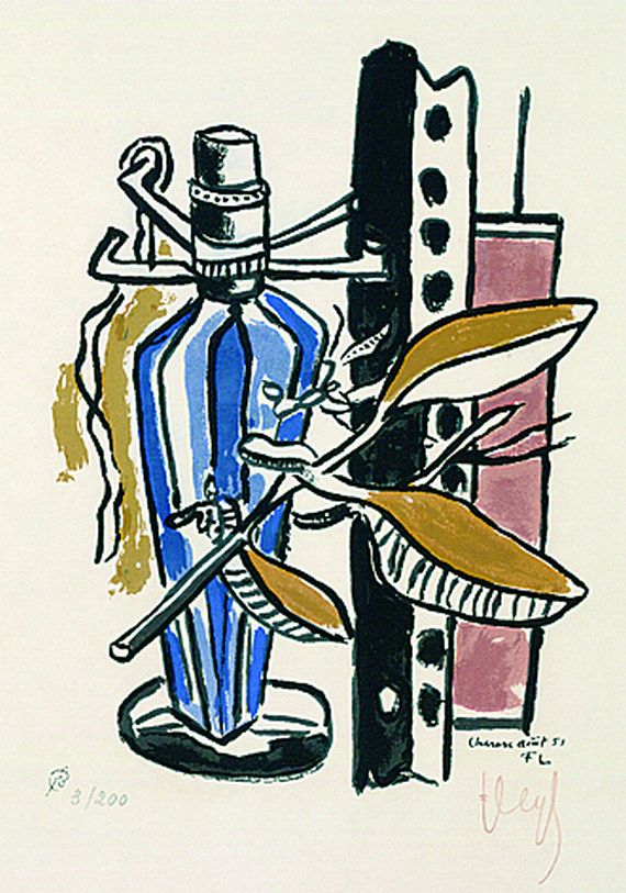 Fernand Léger - Bouteille bleue
