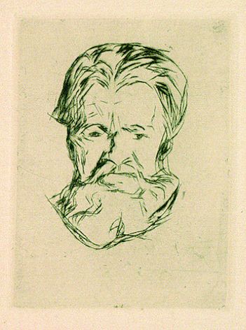 Edvard Munch - Männerkopf