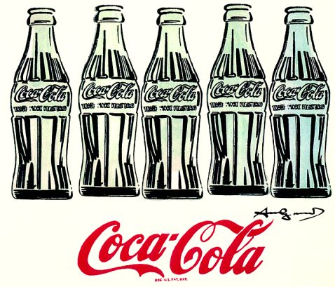 Andy Warhol - Five Coke Bottles
