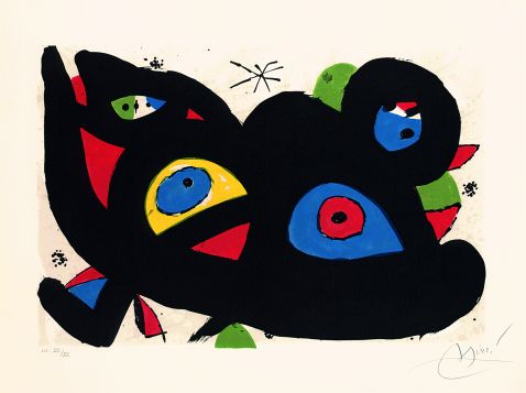 Joan Miró - Gat asturat (Erschrockene Katze)