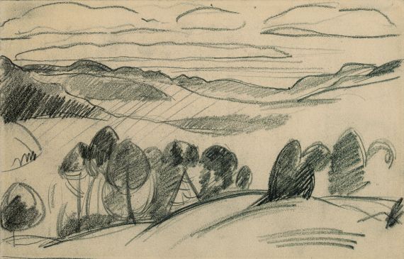 Gabriele Münter - Landschaft bei Murnau