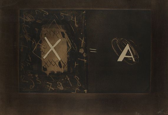 Antoni Tàpies - Ohne Titel (X-A)