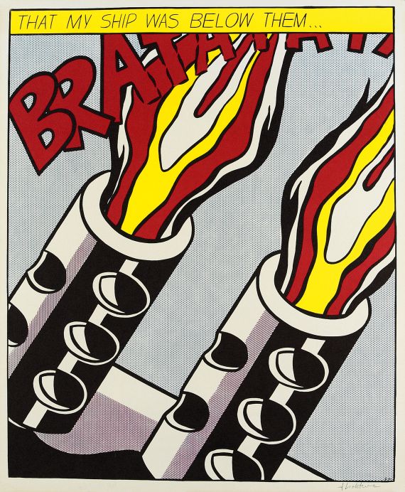 Roy Lichtenstein - 3 Bll.: As I Opened Fire Poster