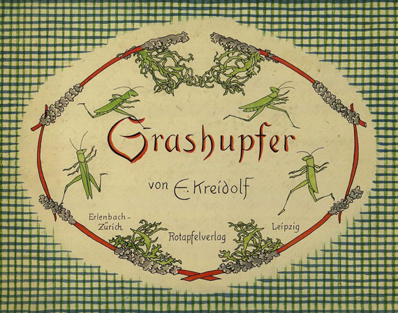 Ernst Kreidolf - Grashupfer. 1931.