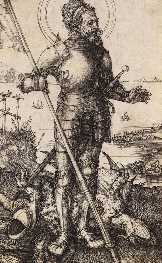 Albrecht Dürer - Der heilige Georg zu Fuß
