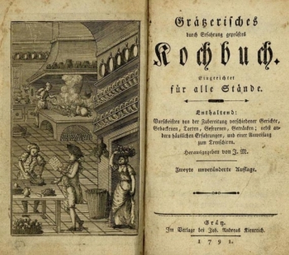   - Grätzerisches durch Erfahrung geprüftes Kochbuch. 1791