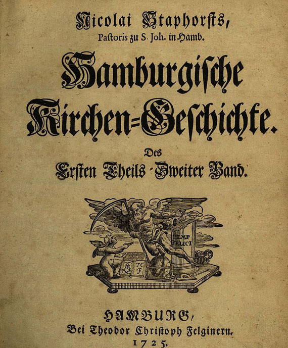 Nicolaus Staphorst - Hamburgische Kirchengeschichte, 5 Bde. 1725