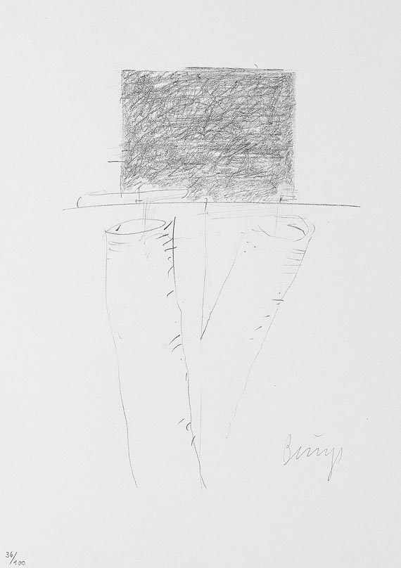 Joseph Beuys - Zeichnungen zu "Codices Madrid" von Leonardo da Vinci. 1975.