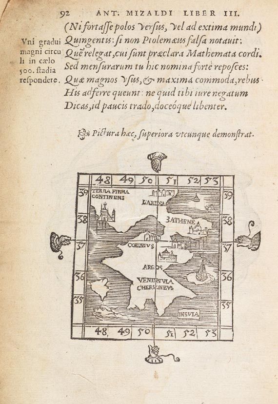 Antoine Mizauld - Mizaldi Monluciani, Mundi sphaera. 1552 (2) - Altre immagini
