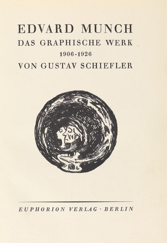 Edvard Munch - Schiefler, Munch: Das graphische Werk. 1928