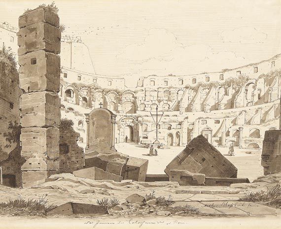 Arthur Blaschnik - Das Innere des Colosseums in Rom