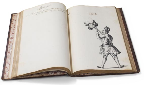  Manuskripte - Seebach, J. W. von, Beschreib und Handlung einer neu erfundenen Bombarde. 1746 - Altre immagini