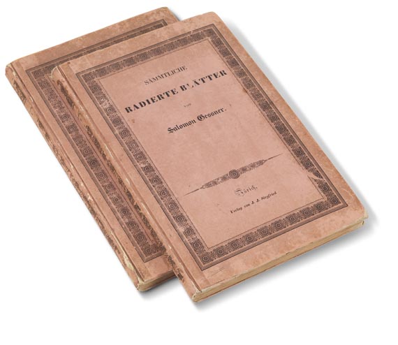 Salomon Gessner - Sämmtliche radierte Blätter. 2 Bde. 1835. - Legatura