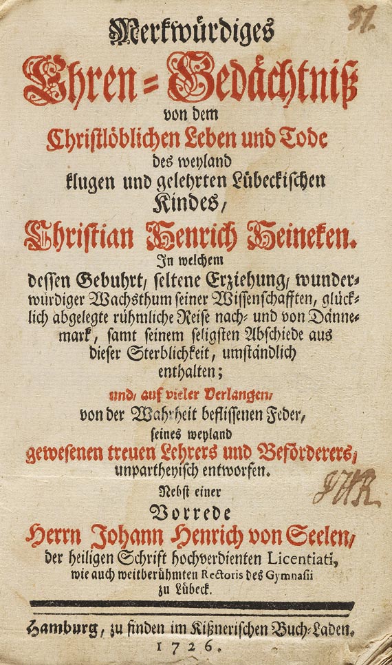   - Merkwürdiges Ehren-Gedächtnis. 1726 - Altre immagini