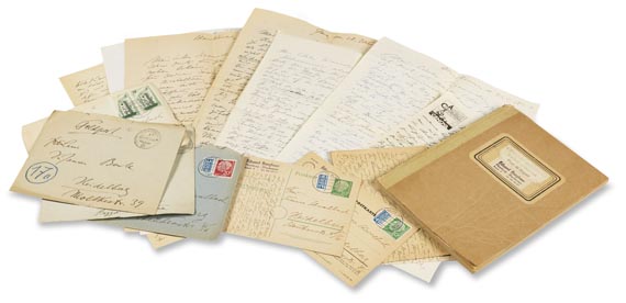 Eduard Bargheer - Eigh. Autographenslg: Ca. 101 Briefe + 54 Postkarten. 1938-44 u. 1952-56. Dabei: Käuferverzeichnis. - Altre immagini