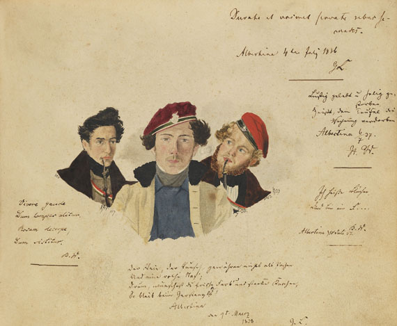  Album amicorum - Schmiedeberg, Blätter der Erinnerung. 1835-39. - Altre immagini