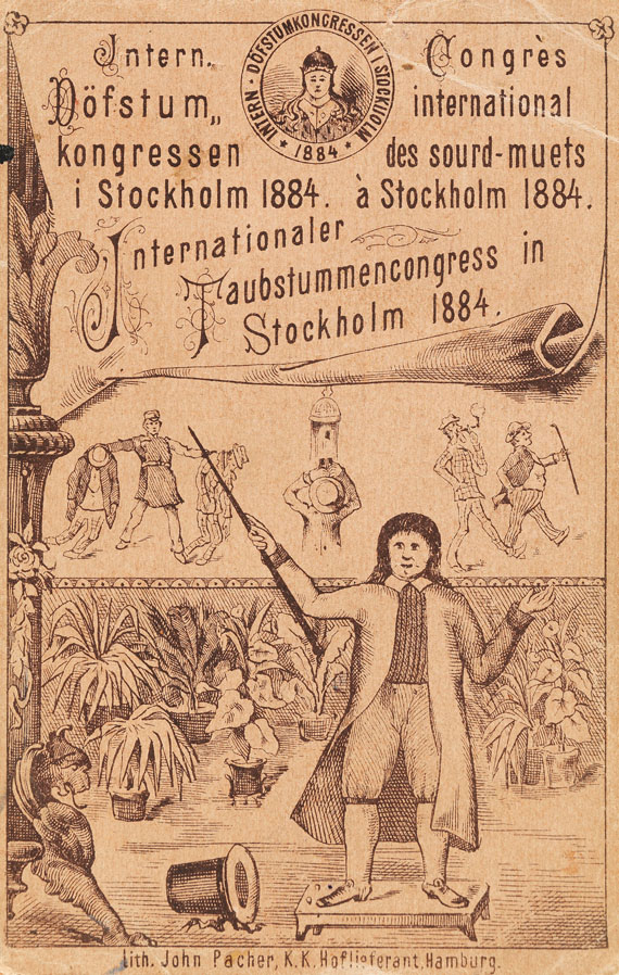   - Internat. Taubstummencongress Stockholm. 1884. - Altre immagini
