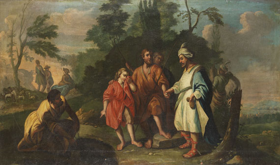  Flandern - 2 Gemälde: Joseph und seine Brüder. Vertreibung der Hagar - Altre immagini