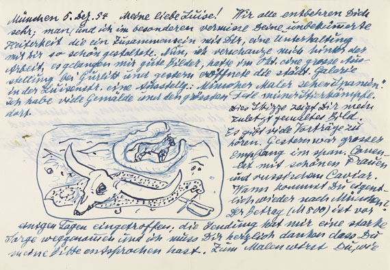 Willi Geiger - Sammlung von Briefen und Orig.-Zeichnungen. 2 Mappen - Altre immagini