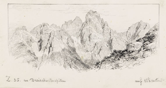 Edward Theodore Compton - 2 Bll.: Berghof. Panorama der Dreischusterspitze - Altre immagini