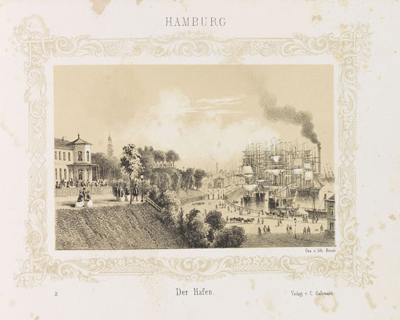 Wilhelm Heuer - Miniatur-Album von Hamburg. Um 1865. - Altre immagini