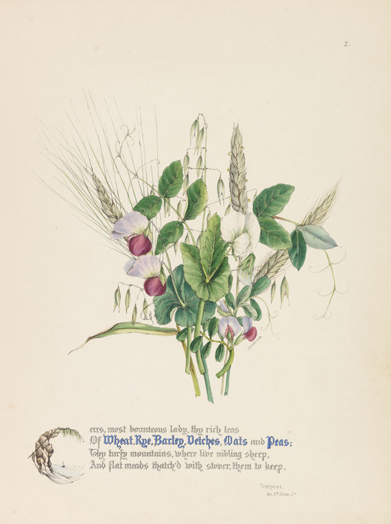 Jane Elizabeth Giraud - The flowers of Shakespeare. 1845