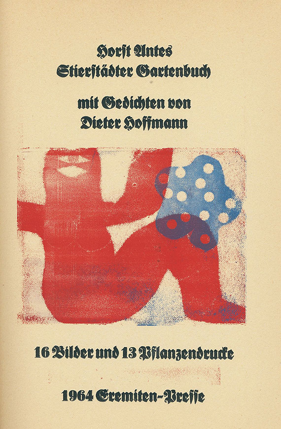Horst Antes - Stierstädter Gartenbuch. 1964