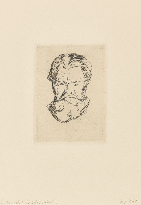 Edvard Munch - Männerkopf