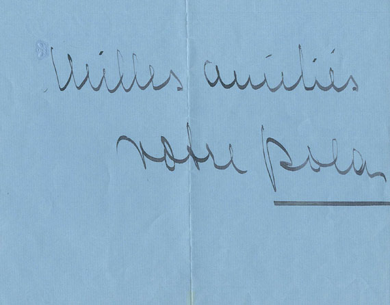 Pola Negri - Eigh. Brief. 1929. - Dabei: Asta Nielsen, Eigh. Brief