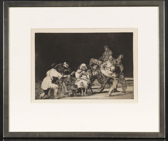 Francisco de Goya - El que no te ama, burlando te difama (La Lealtad) - Cornice