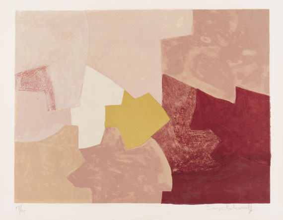 Serge Poliakoff - Composition rose
