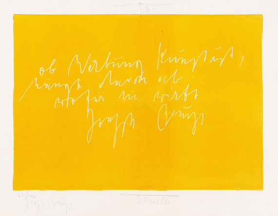 Joseph Beuys - und Jonas Hafner. Schwelle