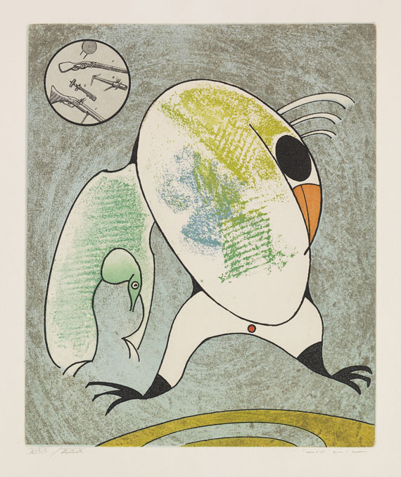 Max Ernst - Mappe mit 8 Bll.: Dorothea Tanning. Oiseaux en Péril. - Altre immagini