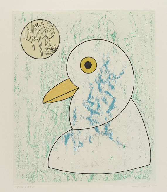 Max Ernst - Mappe mit 8 Bll.: Dorothea Tanning. Oiseaux en Péril. - Altre immagini