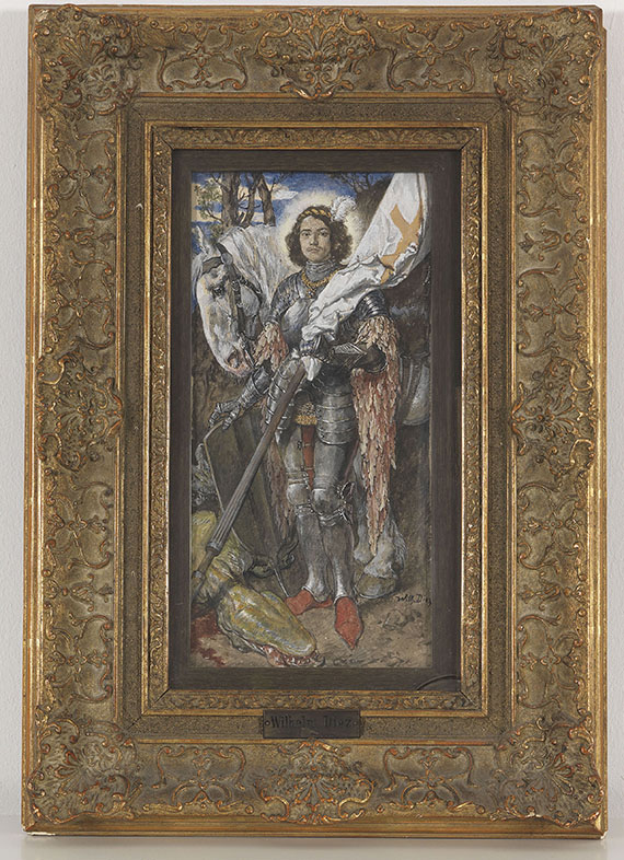 Wilhelm von Diez - Heiliger Georg mit dem erlegten Drachen - Cornice