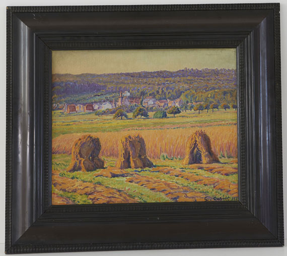 Gustave Cariot - Südfranzösische Landschaft mit Kornpuppen - Cornice