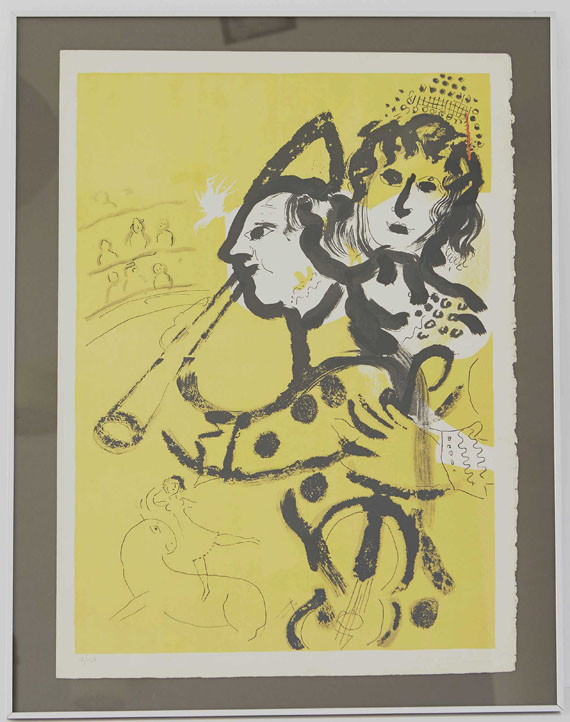 Marc Chagall - Le clown musicien - Cornice
