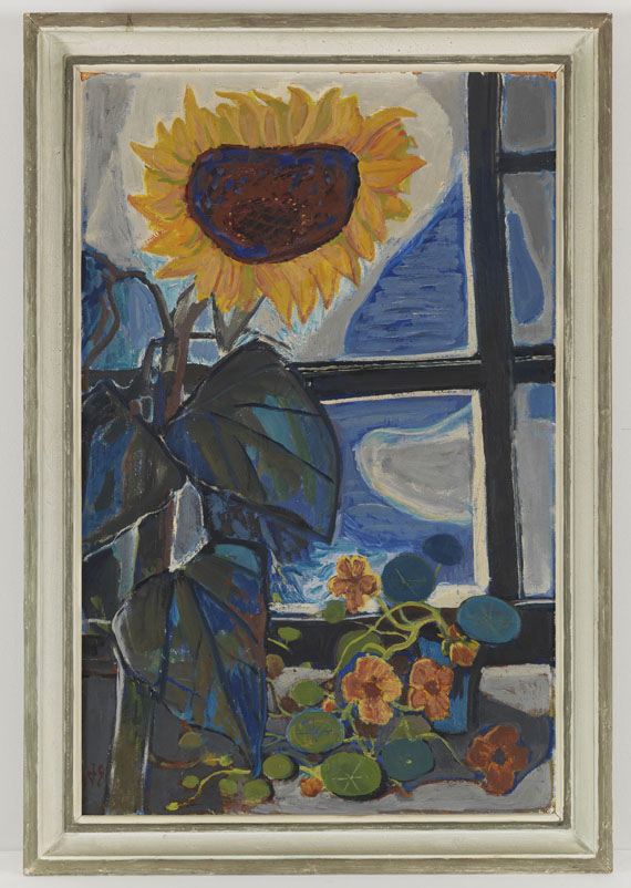 Otto Dix - Sonnenblume am Atelierfenster - Cornice