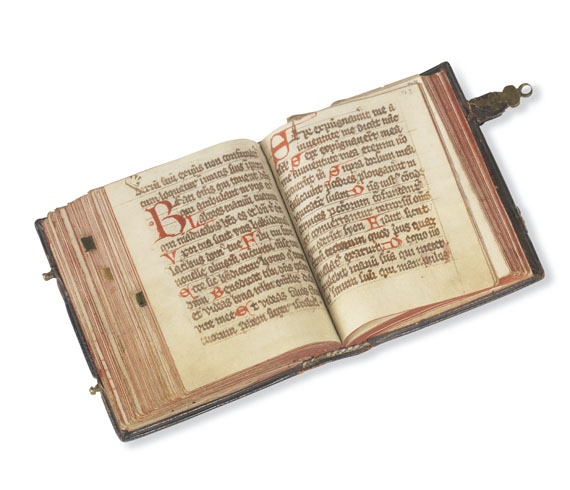  Manuskripte - Liturgische Handschrift mit Noten. Um 1500