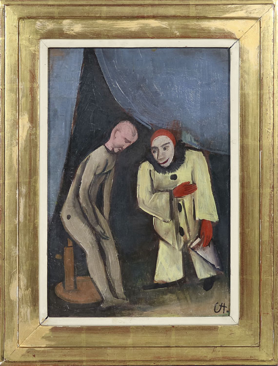 Karl Hofer - Clown und Puppe - Cornice