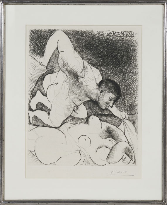 Pablo Picasso - Homme dévoilant une Femme - Cornice