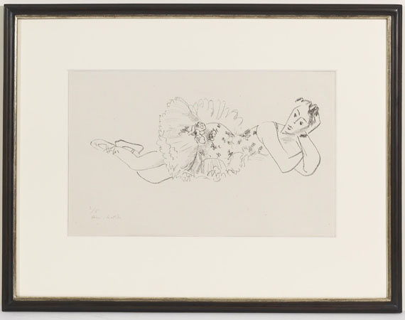 Henri Matisse - Danseuse allongée, tête accoudée (Dix danseuses) - Cornice