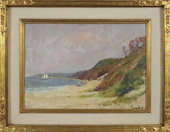 Edward Cucuel - The Beach at Rocky Point, Long Island - Cornice