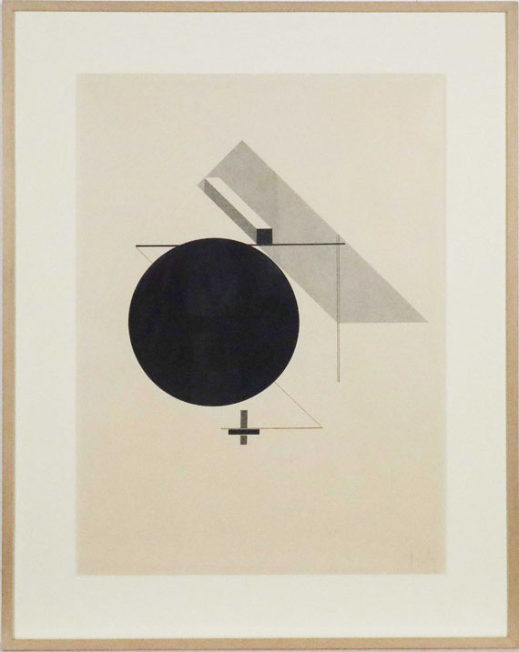 El Lissitzky - Proun IV - Blatt  4 der I. Kestnermappe, Proun - Cornice