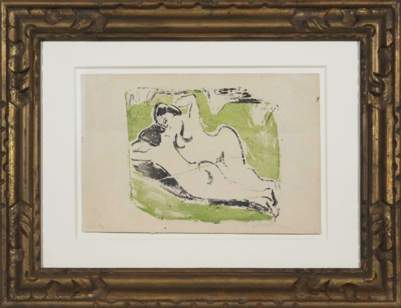 Ernst Ludwig Kirchner - Sich sonnende Badende - Cornice