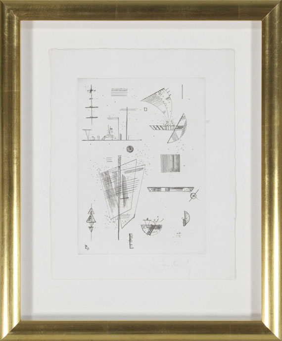 Wassily Kandinsky - Erste Radierung für die Editions >Cahiers d´Art< - Cornice