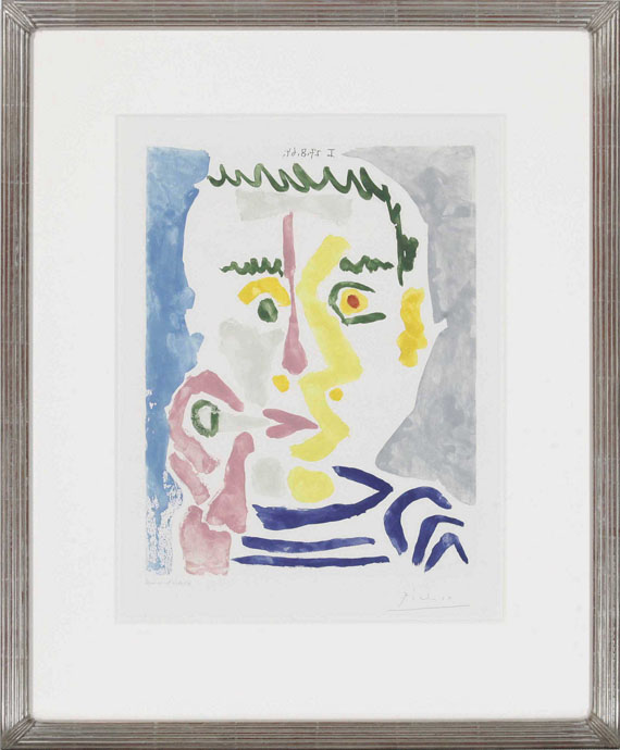Pablo Picasso - Fumeur à la cigarette blanche - Cornice