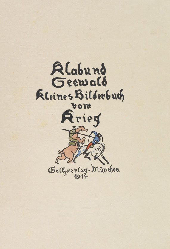 Richard Seewald - Kleines Bilderbuch vom Krieg - Altre immagini